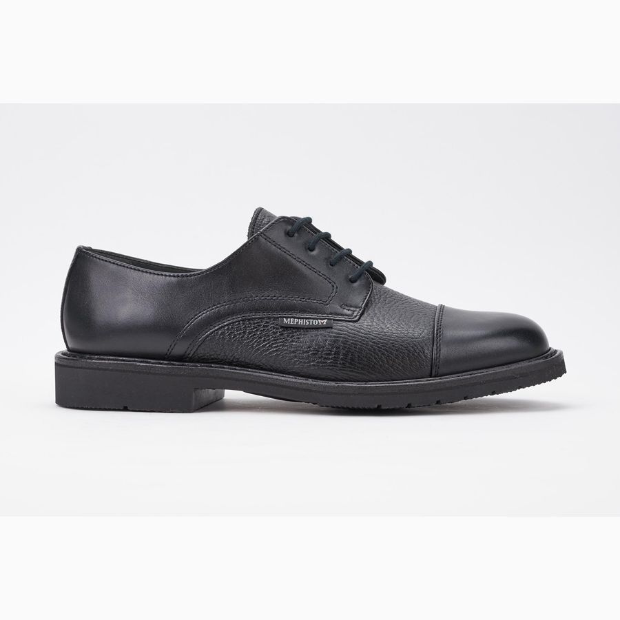 Mephisto MELCHIOR Bőr Férfi Loafers - Fekete, HU-86487